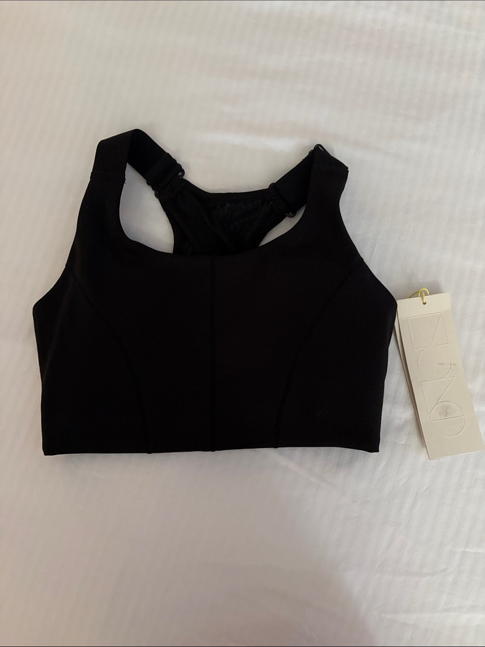 Black Racerback sports bra